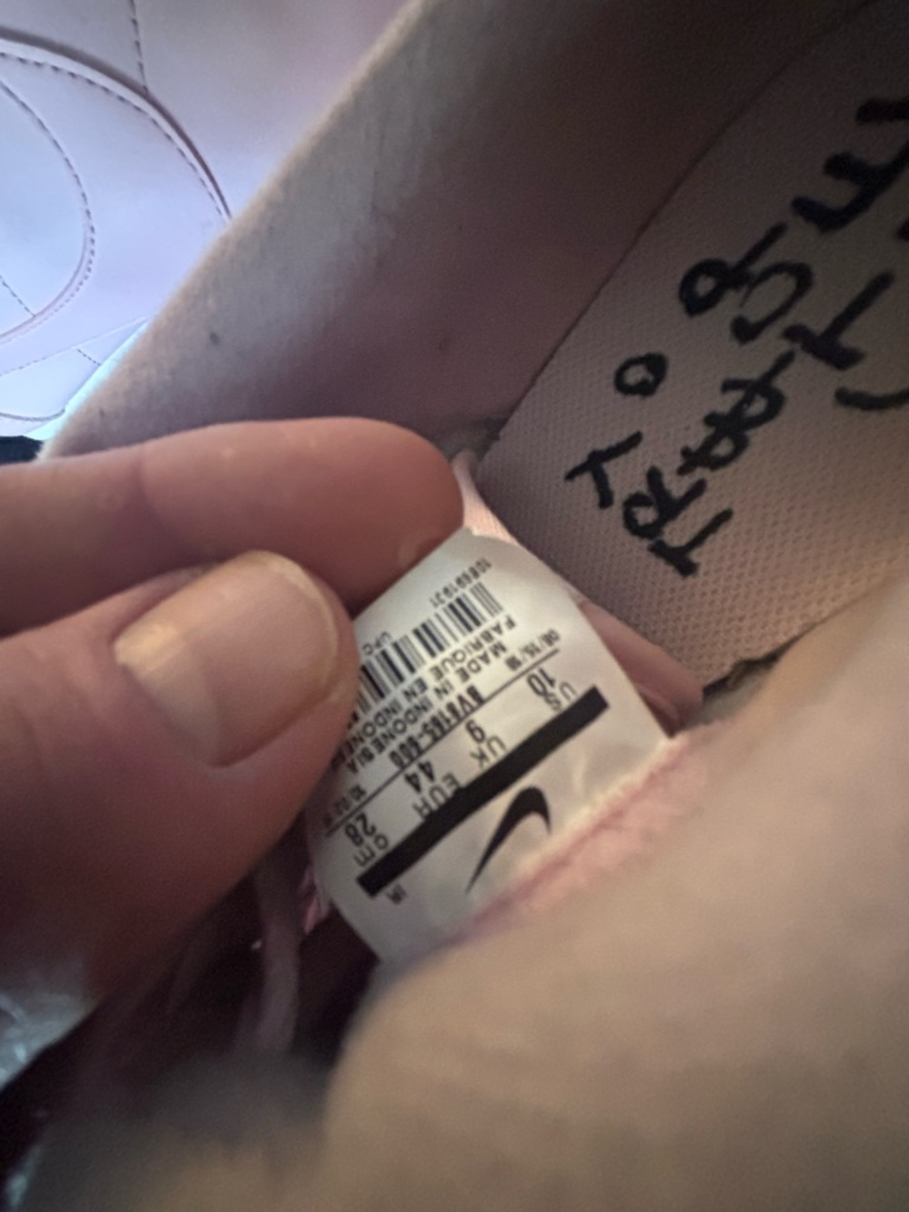 Nike Pink Men’s Sneakers with Light Pink Interior